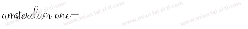 amsterdam one字体转换